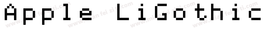 Apple LiGothic字体转换